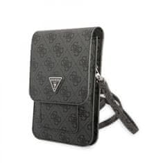 Guess Kabelka na mobil PU 4G Triangle Logo Black