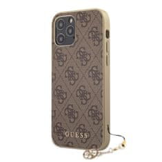 Guess Zadný kryt 4G Charms pre iPhone 12 Pro Max 6,7 Brown