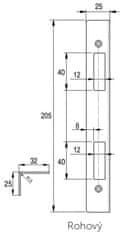 ERBI systems LI L/P - protiplech - rohový