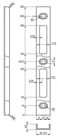 ERBI systems LI U - protiplech - U