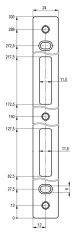 ERBI systems LI RO 300 - protiplech - rovný 300