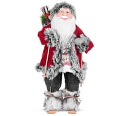 MAGIC HOME Santa na lyžiach, 45 cm