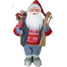 MAGIC HOME Santa stojaci, s lyžami, 46 cm