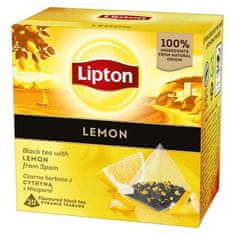 Lipton Čierny čaj - pyramídy, citrón, 20x 1,7 g