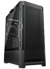 COUGAR PC skriňa AIRFACE Black Mid Tower Mesh Front Panel 1 x 120mm Fan TG Left Panel Black