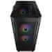 COUGAR PC skriňa AIRFACE RGB Black Mid Tower Mesh Front Panel 2 x 140mm ARGB Fans 1x 120mm ARGB Fan TG Le