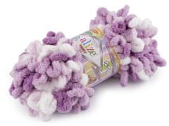 Alize Pletacia priadza Puffy color 100 g - (5923) fialová lila