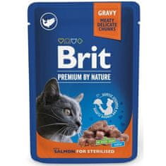 Brit premium Cat vreciek. Salmon for Sterilized 100 g