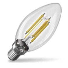 EMOS LED žiarovka Filament sviečka A CLASS/ E14 / 3,8 W (60 W) / 806 lm / neutrálna biela