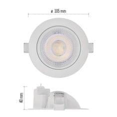 EMOS LED bodové svietidlo GERI 6,5W 780LM IP20 CCT bielá