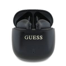 Guess Bezdrôtové slúchadlá s potlačou Classic Logo TWS Black