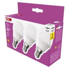 EMOS LED žiarovka Classic Mini Globe / E14 / 4,2 W (40 W) / 470 lm / Neutrálna biela