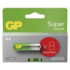 GP Alkalická batéria GP Super LR6 (AA), 8 ks