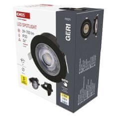 EMOS LED SVIETIDLO GERI VST. KR 6,5W 700LM IP20 CCT čierná