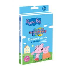 Astra Trojhranné jumbo farbičky "Peppa Pig" - 10 farieb, 312024054