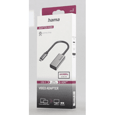 HAMA redukcia USB-C na HDMI, UHD/4K @ 60 Hz, kovová