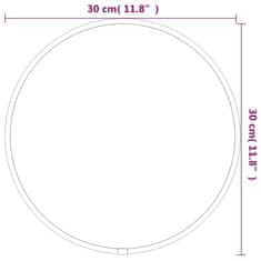 Vidaxl Nástenné zrkadlo zlaté Ø 30 cm okrúhle