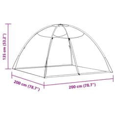 Vidaxl Moskytiéra jurta s dverami 220 sieťka biela 200x200x130 cm