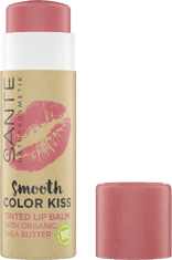 SANTE Naturkosmetik Balzam na pery Smooth Color Kiss - 02 soft red - 7g