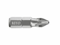 KITO Bit krížový 20ks, PZ1x25mm, Gripp, krabička, S2, KITO