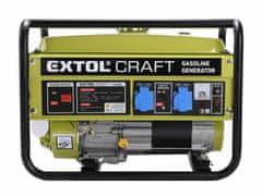 Extol Craft Elektrocentrála rámová benzínová, 1F, 2,8kW/230V, EXTOL CRAFT