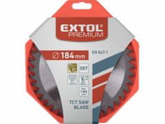 Extol Premium Kotúč pílový s SK plátkami, Ø184x3,2x30mm, 50z, EXTOL PREMIUM