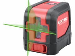 Extol Premium Laser líniový, krížový samonivelačný, zelený, 1H-1V, EXTOL PREMIUM