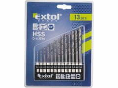 Extol Craft Sada vrtákov do kovu 1,5-6,5mm s 1/4" šesťhranným úchytom, HSS, EXTOL CRAFT