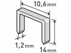 Extol Premium Spony do sponkovacej pištole 14mm, 1000ks, EXTOL PREMIUM