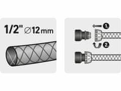 Extol Premium Rýchlospojka na hadicu mosadzná, 1/2'', STOP ventil