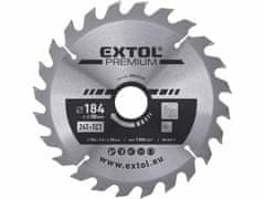 Extol Premium Kotúč pílový s SK plátkami, Ø184x3,2x30mm, 24z, EXTOL PREMIUM