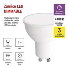 EMOS LED žiarovka Classic MR16 / GU10 / 7 W (60 W) / 800 lm / neutrálna biela / stmievateľná