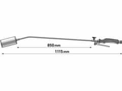 Extol Premium Horák plynový, dýza 60mm, dĺžka 850mm, EXTOL PREMIUM