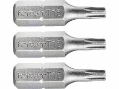 Fortum Bit torx 3ks, T 15x25mm, S2, FORTUM