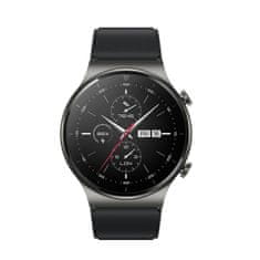 IZMAEL Silikónový remienok pre Huawei Watch GT 2/3/4, 2 Pro/3 Pro/4 Pro, GT 2e (46 mm) - Čierna KP35326