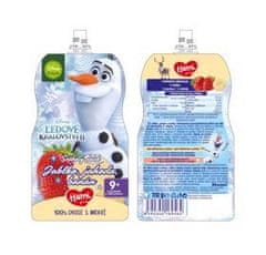 Hami Disney Frozen Olaf ovocnozeleninové vrecko Jablko, Jahoda, Banán 110 g, 9+