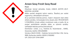 Areon Osviežovač vzduchu Sexy Fresh, vôňa Sexy Road