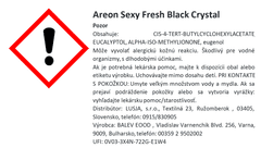 Areon Osviežovač vzduchu Sexy Fresh, vôňa Black Crystal