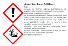 Areon Osviežovač vzduchu Sexy Fresh, vôňa Tutti Frutti