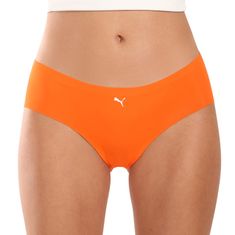 Puma 2PACK dámske nohavičky bezšvové oranžové (100001012 020) - veľkosť S