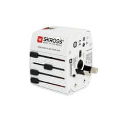 Skross Cestovný adaptér MUV USB, USB A+C, univerzálny pre 150 krajín