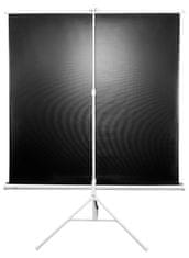 Elite Screens plátno mobilná trojnožka 71&quot; (180,3cm)/ 1:1/ 127×127cm/ gain 1.1/ case biely