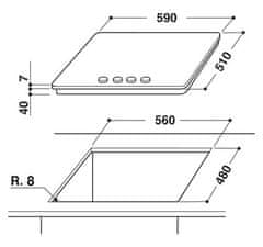 Whirlpool Plynová varná doska GMWL 628/IXL EE