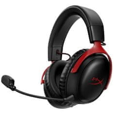 HyperX Sluchátka s mikrofonem Cloud III Wireless - černý/ červený