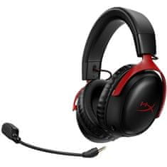 HyperX Sluchátka s mikrofonem Cloud III Wireless - černý/ červený