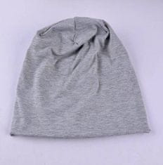 Camerazar Unisex Čiapka Beanie Oversize, svetlo sivá, akrylová priadza, 25,5 cm