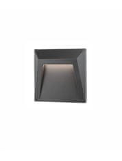 Nova Luce NOVA LUCE vonkajšie nástenné svietidlo LUTON tmavo šedý ABS LED 1.2W 3000K IP65 100-220V vr. driveru 8403624