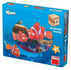 DINO Drevené kocky Nemo 12 kociek