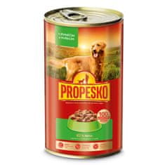 Propesko Dog jahňacie a kuracie v omáčke, kúsky 1240 g