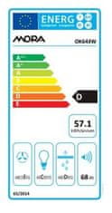 MORA Komínový odsávač pár OK 643 W
